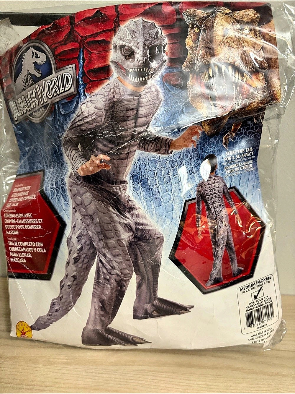 Jurassic World Indoraptor jumpsuit costume Dinosaur Costume Boys Medium